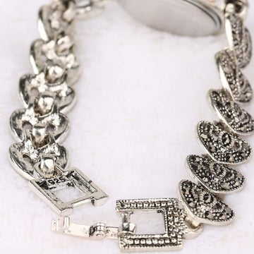 New Fashion Designer Promotion Tibetan Silver Crystal Bracelet Wristwatch For Women - The Jewellery Supermarket